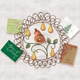 Jim Shore / Heartwood Creek - Partridge in a Pear Tree Christmas Card Wreath