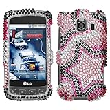 Bling/Crystal Snap-On Protector Hard Case for LG Optimus S / Optimus U LS67 ....
