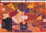 Review NovaHaat.com  / EMBROIDERY INDIAN SARI TAPESTRY THROW WALL HANGING