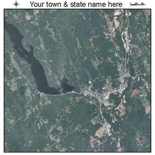 Aerial Photography Map of Norway, Maine
