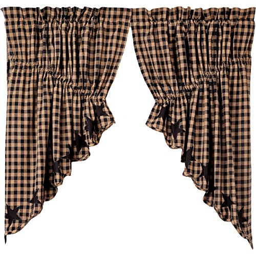 Black Star Scalloped Prairie Swags
