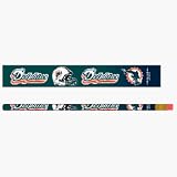 Miami Dolphins Pencil with Eraser 12 Pack