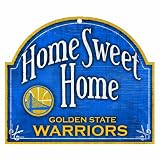 NBA Golden State Warriors 11-by-9 Wood Home Sweet Home Sign