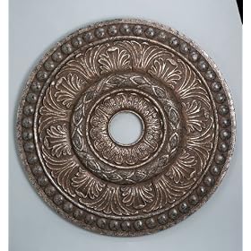 Fine Art Lamps Ceiling Art 181664 36" Medallion Brussels Patina Taupe Chandelier Indoor Lighting