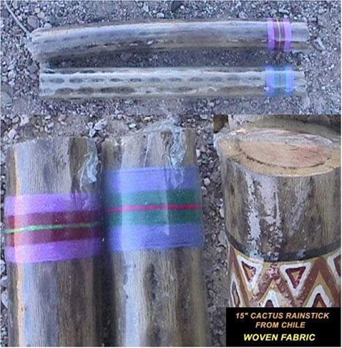 Cactus Rain Stick from Chile - 10 inch