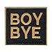 Boy Bye DIY Iron On Embroidered Applique Patch