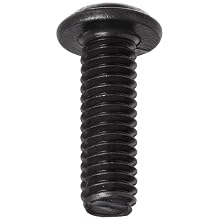 12.9 Alloy Steel Socket Cap Screw, Metric, Button Head, Internal Hex Drive, Black Oxide Finish, Meets EN ISO 7380 Specifications, M2.5-0.45, 8mm Length, Pack Of 100