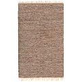 Leather and Hemp Rug Collection - Brown