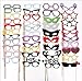 Kakaxi(TM) 76Pcs Photo Booth Props DIY Kit Funny Colorful Photo Booth Props for Party