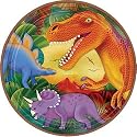 Prehistoric Dinosaurs Metallic Lunch Plates 8ct