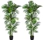 TWO Pre-Potted 6' Artificial King Areca Palm Trees