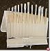 Brush Bundle of 18 Hog Brushes in a Canvas Brush Holder