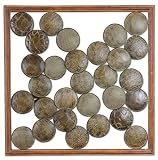 Large Square Abstract Hammered Metal Wall Art Decor