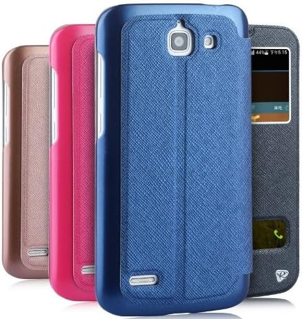 AnoKe@ Nokia Lumia 1525 (Brown) leather case View Window Stand Side Flip Pu Leather Cover Pc Hard Case for Nokia Lumia 1525 (Brown)