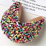 Gourmet Food : Good Fortunes Gigantic Gourmet Hand-Dipped Fortune Cookie: Dark Chocolate with Confetti Sprinkles