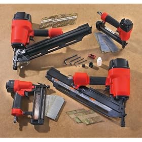 Campbell Hausfeld� Pneumatic Framing Clipped 34� Nailer and 2" Brad Nailer Combo