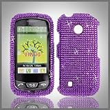 Purple "Cristalina" crystal bling case cover for LG Cosmos Touch VN270