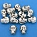 15g Skull Bead Antq Silver Plt Skeleton 8.5mm Approx 14
