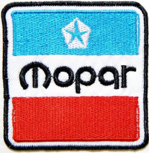 Mopar Chrysler Jeep Dodge Parts Logo Jacket T-shirt Patch Sew Iron on Embroidered Badge Emblem Sign Size 3"width X 3"height