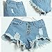 Runtlly Mid Waist Ripped Denim Shorts