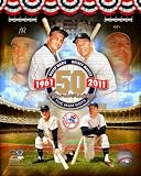 Mickey Mantle Roger Maris New York Yankees 8x10 Color Photo 50th Anniversry 1961-2011