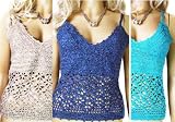 Ladies New Look Gorgeous little crochet summer strappy vest top in womens sizes 8 - 16
