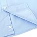 Bienzoe Classical Boy's School Uniform Long Sleeve Button Down Oxford Shirt