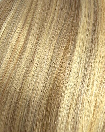 Miss Flirty Remy 5A+ 22" Clip in Straight Human Hair Extensions 10 Piece Deluxe Full Head Set 170 Grams Many Colors Available (Golden Blonde/Bleach #27/613)