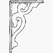 Waddell Mfg Co DT612 Leaf Bracket House Trim