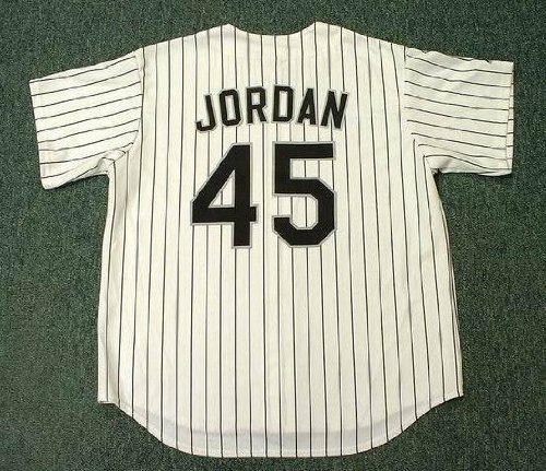 MICHAEL JORDAN Chicago White Sox 1994 Majestic Throwback Home Baseball Jersey, 2XL