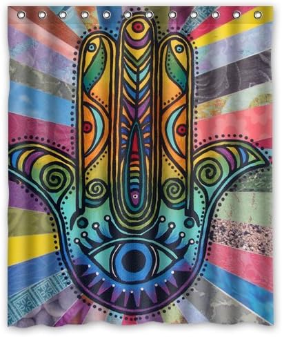Bloomy Summer Hamsa Hand Hand Of Fatima Legendary Shower Curtain 60 Inch