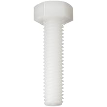Nylon 6/6 Hex Bolt, Slotted Drive (Metric)