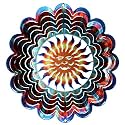 Next Innovations EKMSUNBL Blue Sun Face Kaleidescope Eycatcher, Medium