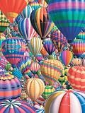 MagnaCard Cling It Up Hot Air Balloons Poster, 18 x 23 Inches ,Multi (30378)