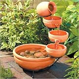 Terra Cotta Solar Cascade Fountain