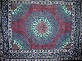 Block Print Tapestry-Spread-Throw-Huge Tablecloth-Nice