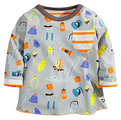 Fiream Boys Crewneck Cartoon Long Sleeve T-shirt