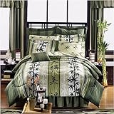 Asian Bedding, Bath & Décor - Japanese Design Haiku Complete Bed in a Bag Set ( King Size )