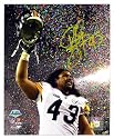 Troy Polamalu Autographed Photo - Pittsburgh Steelers SB XLIII Celebration Signed 8 x10 Photograph
