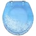 Trimmer Blue and Silver Stardust Toilet Seat Cover