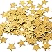 MOWO Glitter Five Stars Paper Confetti, Wedding Party Decor and Table Decor, 1.2â€™â€™ in Diameter (glitter gold,200pc)