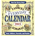 The Old Farmer's Almanac 2013 Everyday Calendar