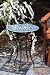 Dark and Light Blue Mosaic Side Table