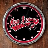 Memory Company New Jersey Devils Chrome Clock
