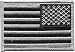 Black & Grey Reversed US Flag Patch