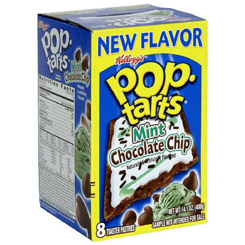 Buy Kellogg’s Pop-Tarts Mint Chocolate Chip, 14.1-Ounce, 8-Count Boxes (Pack of 12)