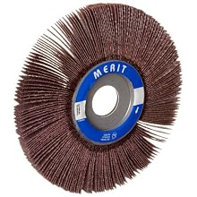 Merit Economy Abrasive Flap Wheel, 1" Arbor, Ceramic Aluminum Oxide