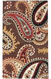 NEW Hand-Tufted Wool Carpet Area Rug 5x8 Brown Paisleys
