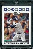 2008 Topps New York Yankees LIMITED EDITION Team Edition Baseball Card # 42 Alex Rodriguez - AROD Walks Off With Clutch Grand Slam - MLB Trading Card - In Protective Display Case