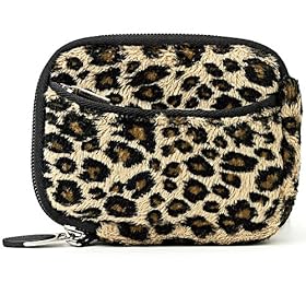 BROWN Leopard Animal Design Water Resistant Protective and Durable Carrying Sleeve Case For Panasonic Lumix DMC-GF3CK / DMC-GF3CW Point And Shoot Digital Camera